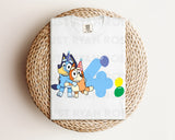 DTF Transfers|Ready To Press|T-shirt Transfers|Heat Transfer|Direct To Film|Bluey Birthday 4