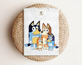 DTF Transfers|Ready To Press|T-shirt Transfers|Heat Transfer|Direct To Film|Bluey Family