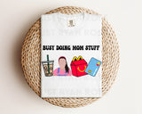 DTF Transfers|Ready To Press|T-shirt Transfers|Heat Transfer|Busy Doing Mom Stuff Ms Rachel