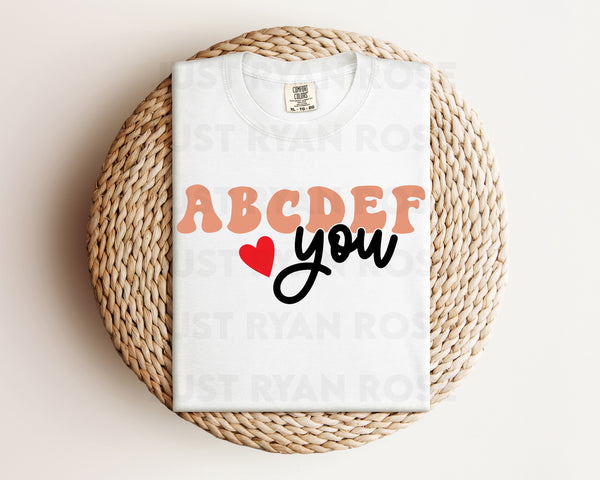 DTF Transfers|Ready To Press|T-shirt Transfers|Heat Transfer|Direct To Film|ABCDEF You