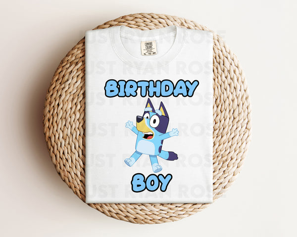 DTF Transfers|Ready To Press|T-shirt Transfers|Heat Transfer|Direct To Film|Bluey Birthday Boy