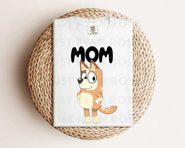 DTF Transfers|Ready To Press|T-shirt Transfers|Heat Transfer|Direct To Film|Bluey Mom