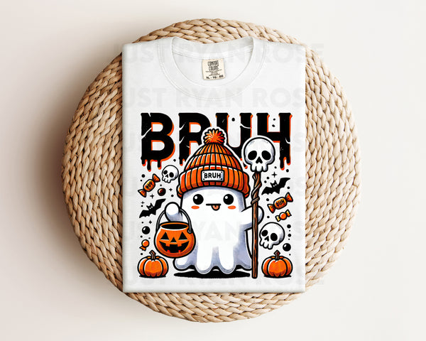 DTF Transfers|Ready To Press|T-shirt Transfers|Heat Transfer|Bruh Ghost