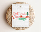 DTF Transfers|Ready To Press|T-shirt Transfers|Heat Transfer|Coffee And Christmas Songs