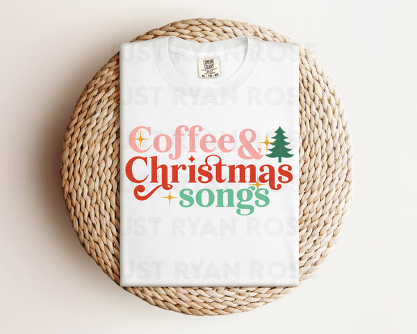 DTF Transfers|Ready To Press|T-shirt Transfers|Heat Transfer|Coffee And Christmas Songs