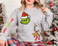 Merry Grinchmas :: Crewneck Sweatshirt