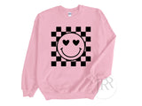 Checkers Smiley :: Crewneck Sweatshirt