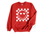 Checkers Smiley :: Crewneck Sweatshirt