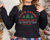 Farm Fresh Christmas Trees :: Crewneck Sweatshirt